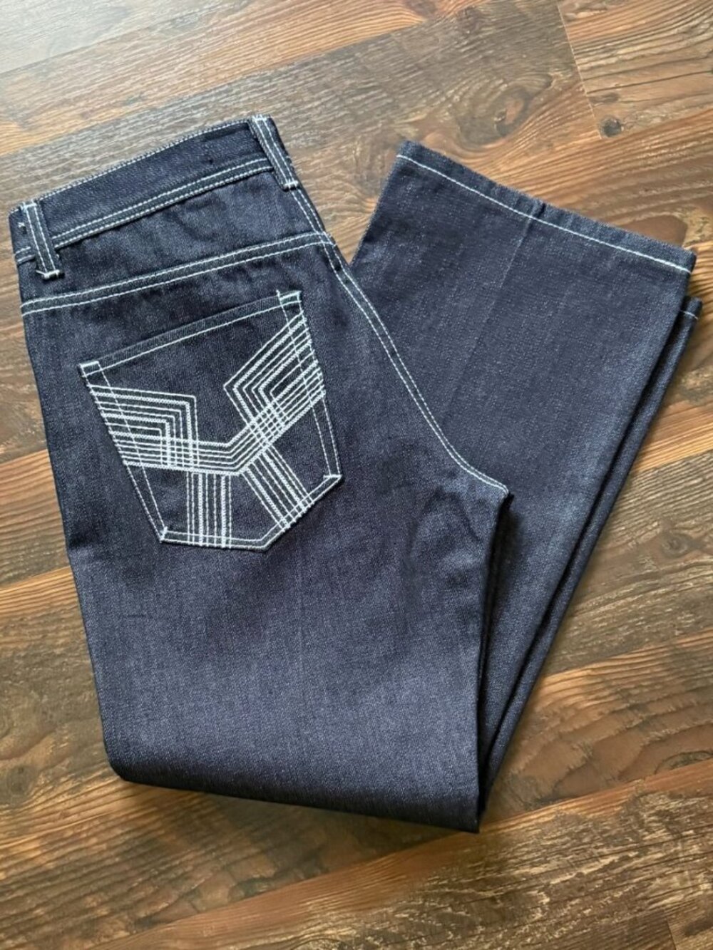 Blac Laquer Vintage Y2K Dark Wash Wide-Leg Jeans